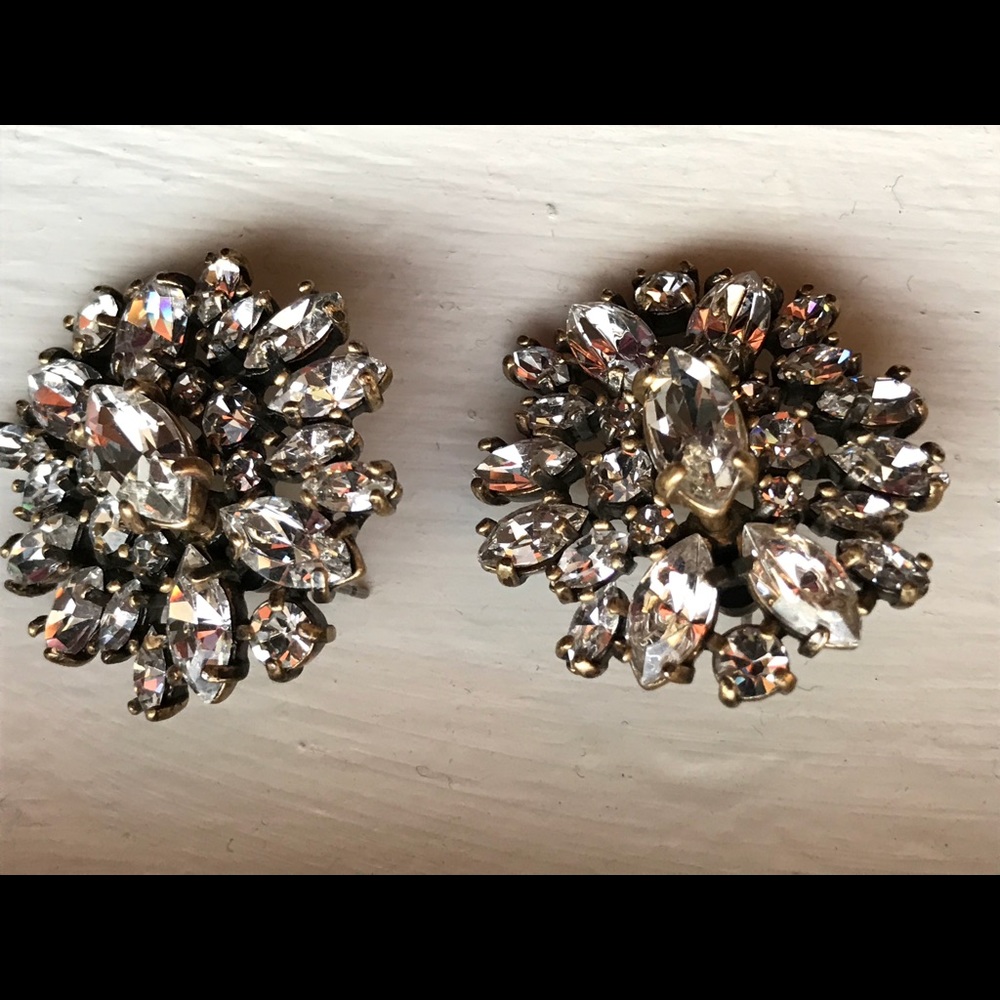 Crystal Cluster Earring - J Crew